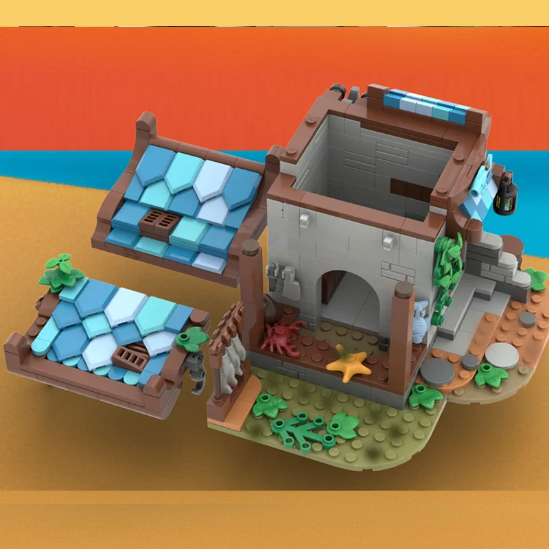 

432PCS New MOC Building Model: Medieval Fisherman's Hut DIY Creative Educational Children's Building Block Toy Gift