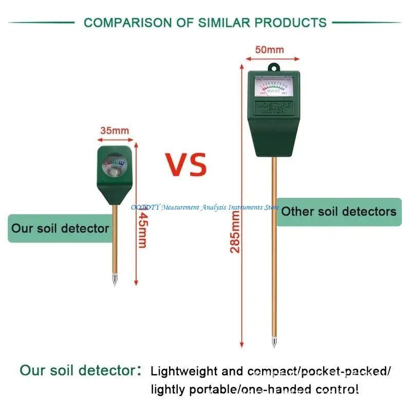 

367D High Accuracy Soil Moisture Meter Hygrometer Moisture for Garden Grass