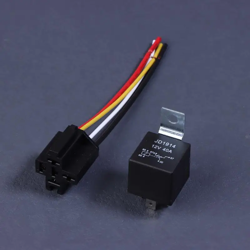 مرحل تلقائي مع أسلاك/صمامات وقاعدة مقابس 12 فولت مقاومة للماء 4/5 دبوس 40 أمبير أمبير SPST؛ ملحقات السيارات السلكية مسبقًا. #4