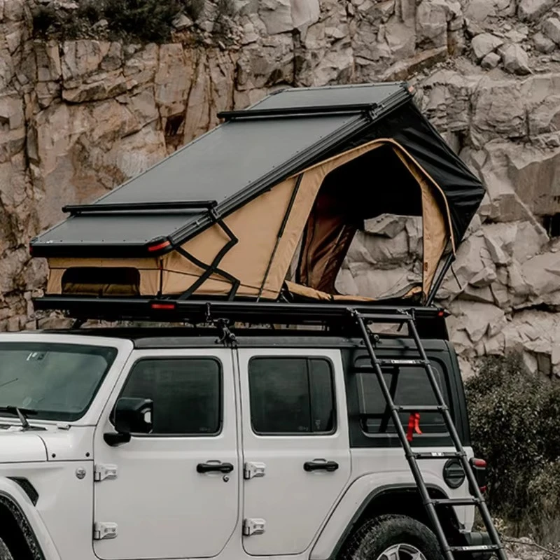 

Waterproof Rooftop Tent With Awning Aluminum Hard Shell Trailer Camping Vehicle Hard Shell Roof Top Tents Caravan Tent