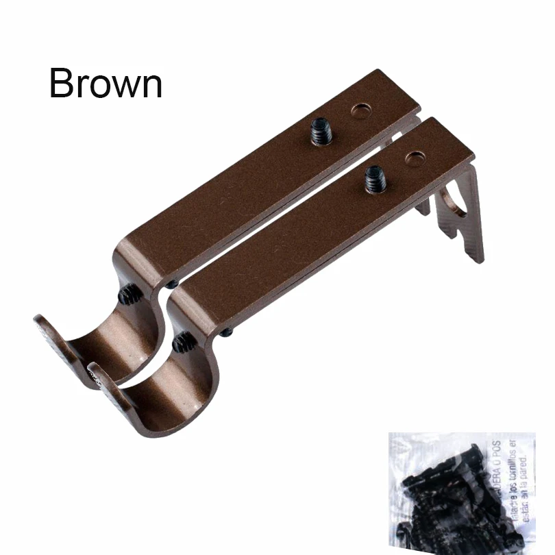 Porte-Rideau Réglable en Métal, pour Fenêtre, 2 Pièces