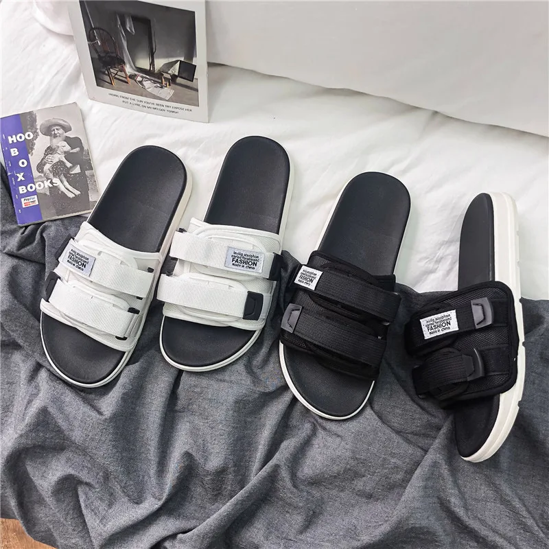 5 Color Men Slippers Summer Mens Shoes Casual Breathable Beach Sandals Slippers Wedge Flip Flops Men Slides Flat