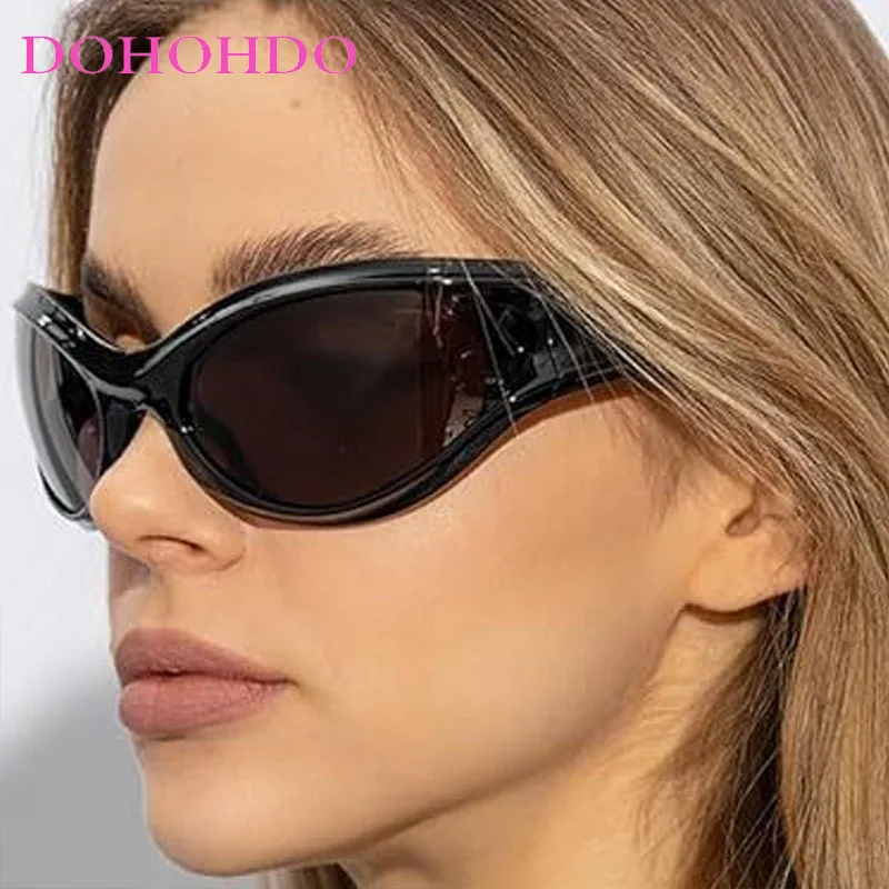 Fashion Cyberpunk Women's Sunglasses Luxury Brand Designer Men's Sunglass Outdoor Cycling Hiking Windproof Goggles UV400 Lentes