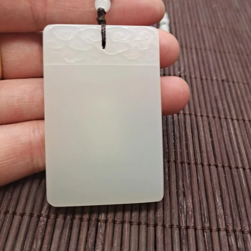 Outer Mongolia Jade Brand Jade Pendant High Imitation Hetian White Jade No-Matter Brand Jade Pendant Wholesale