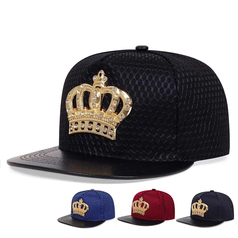 Unisex Crown Emblem Hip-hop Nets Baseball Caps Outdoor Adjustable Casual Hats Sunscreen Hat