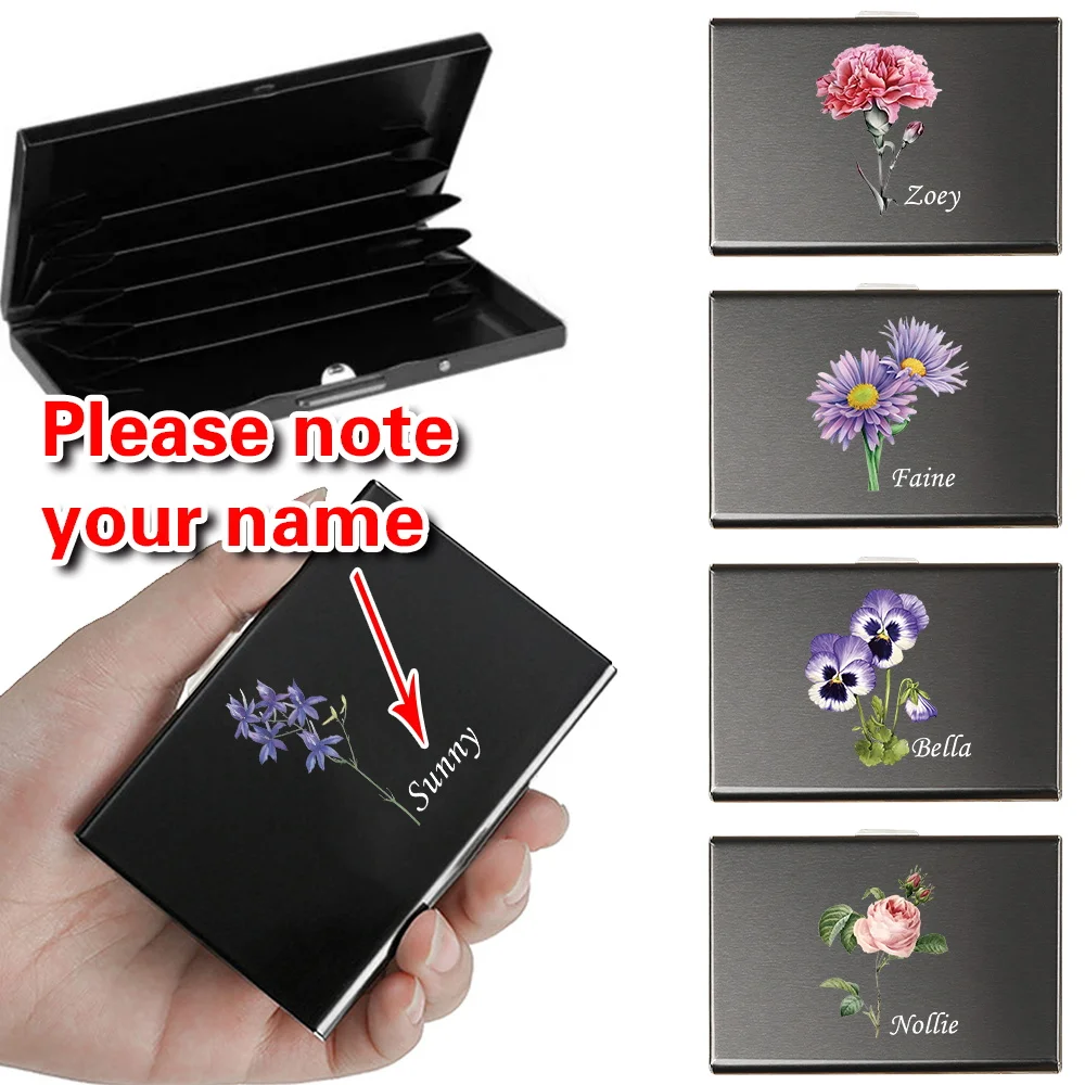 

Унисекс металлический ультратонкий портативный держатель для банковских карт визитная карточка