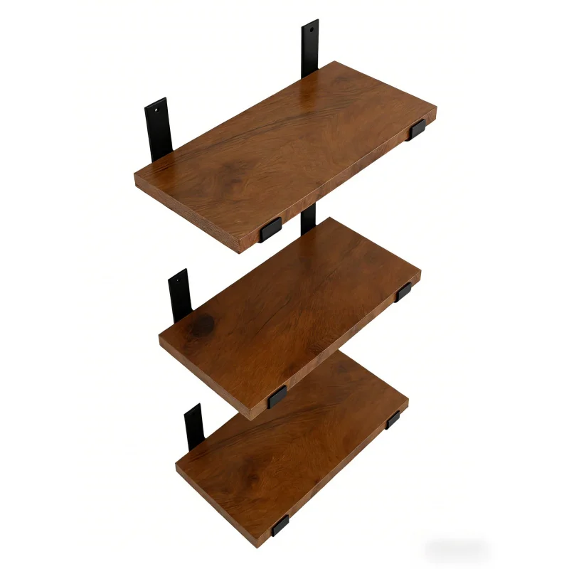 

10Inch Heavy Duty Wall Mounted Shelf Bracket2-4Packaged Floating Shelf Bracket Wall Decorative Rack Storage Rack Simple Modern O