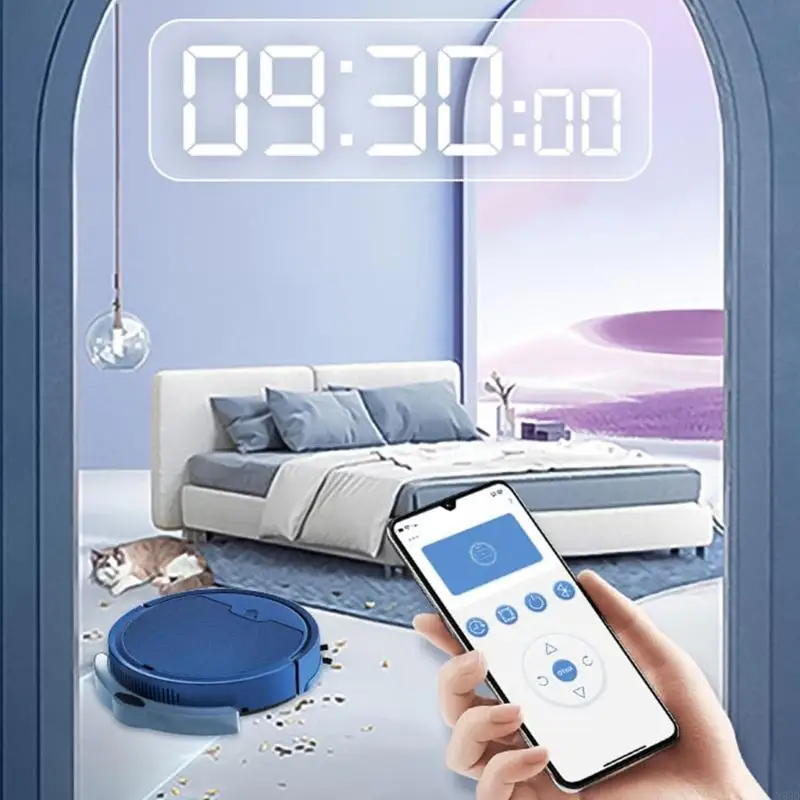 3 in-1自動水タンクブラシモップダストスイークモッピングバキュームクリーナーロボットN58d