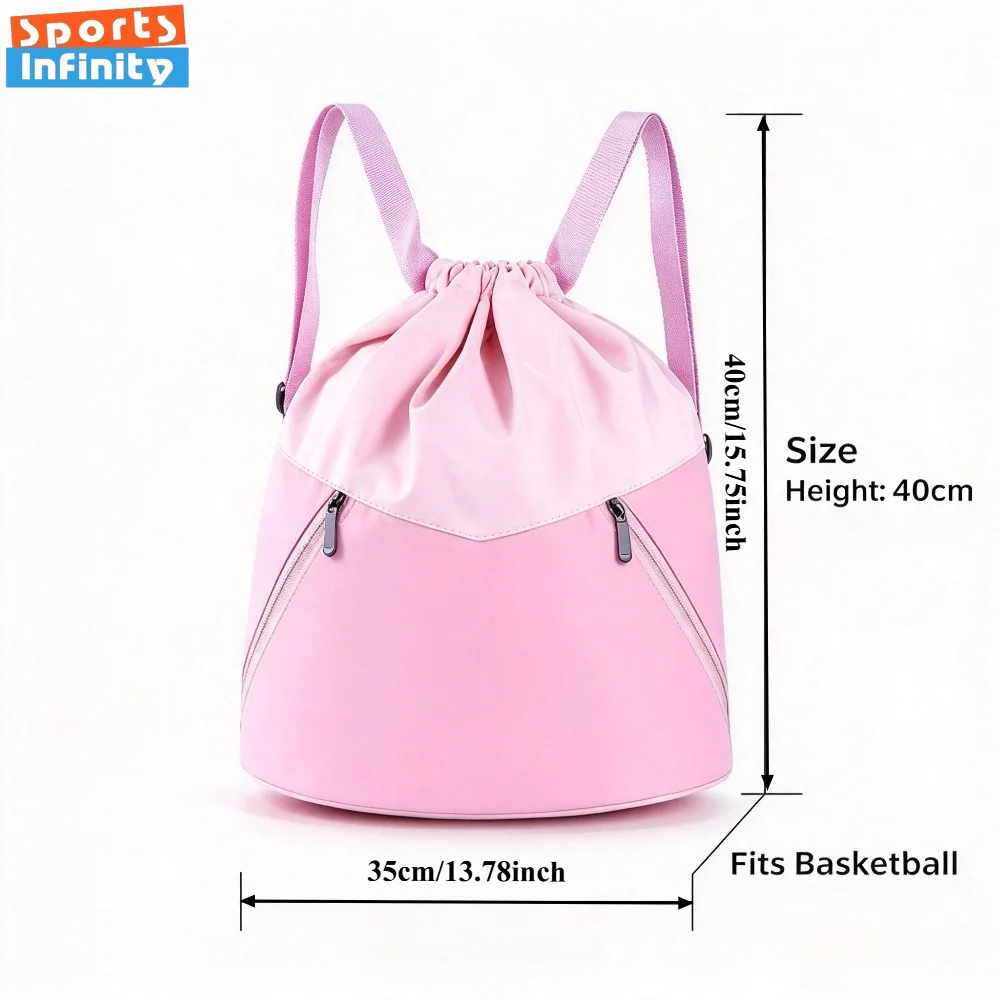 Sports Backpack, Water Resistant Nylon Daypack Under 20L, Unisex Bag for Yoga Basketball Swimming Fitness Travel Hiking