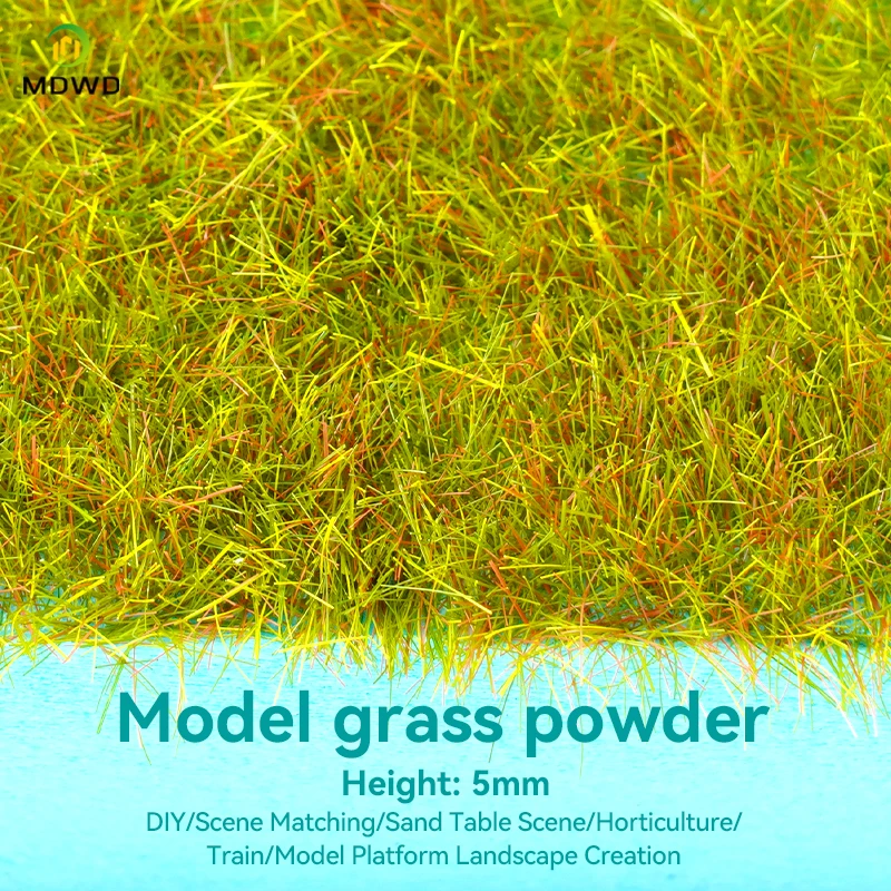 5MM Static Grass Turf Miniature Flock Nylon Lawn Powder For HO N Building Landscape Scene Model Railway Layout