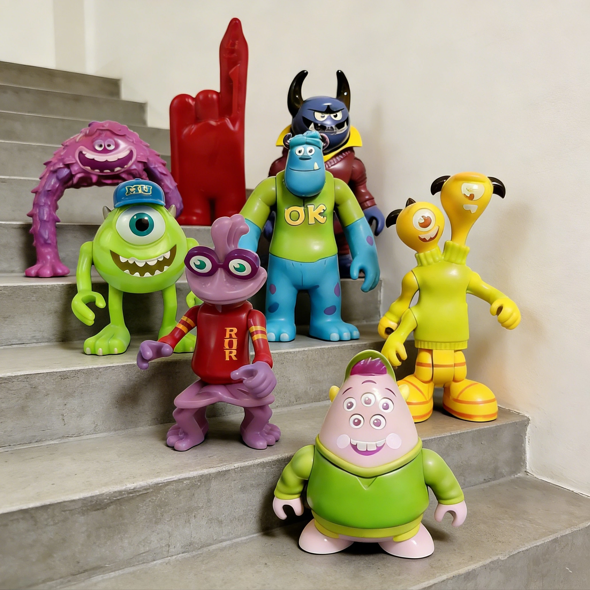 

Фигурки Disney PIXAR Monsters Inc. Университет: Майк, Рэнди, Салли, Сквиши, Терри и Терри, Imaginext, в запечатанной упаковке