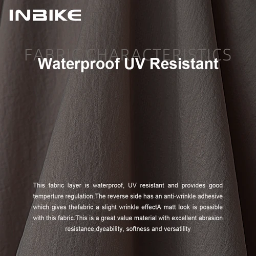 Imagen 2 del producto INBIKE Chaqueta sin mangas de ciclismo impermeable para hombre Chaleco ligero apilable reflectante anti-UV con bolsillo a prueba de viento