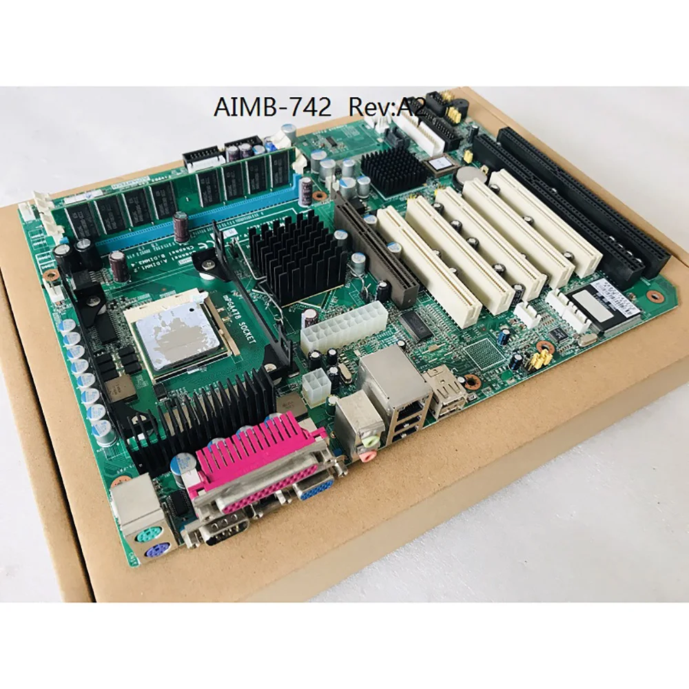 Industrial Computer Mainboard With 2 Isa Slots For Advantech AIMB-742 AIMB-742VE A2