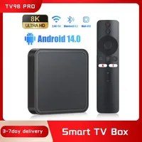 TV98 PRO ATV Smart TV Box Android 14 Allwinner H313 Quad Core 2.4G /5G Dual Wifi BT 5.2 8K HD Media Player 2G 8G Set Top Bo