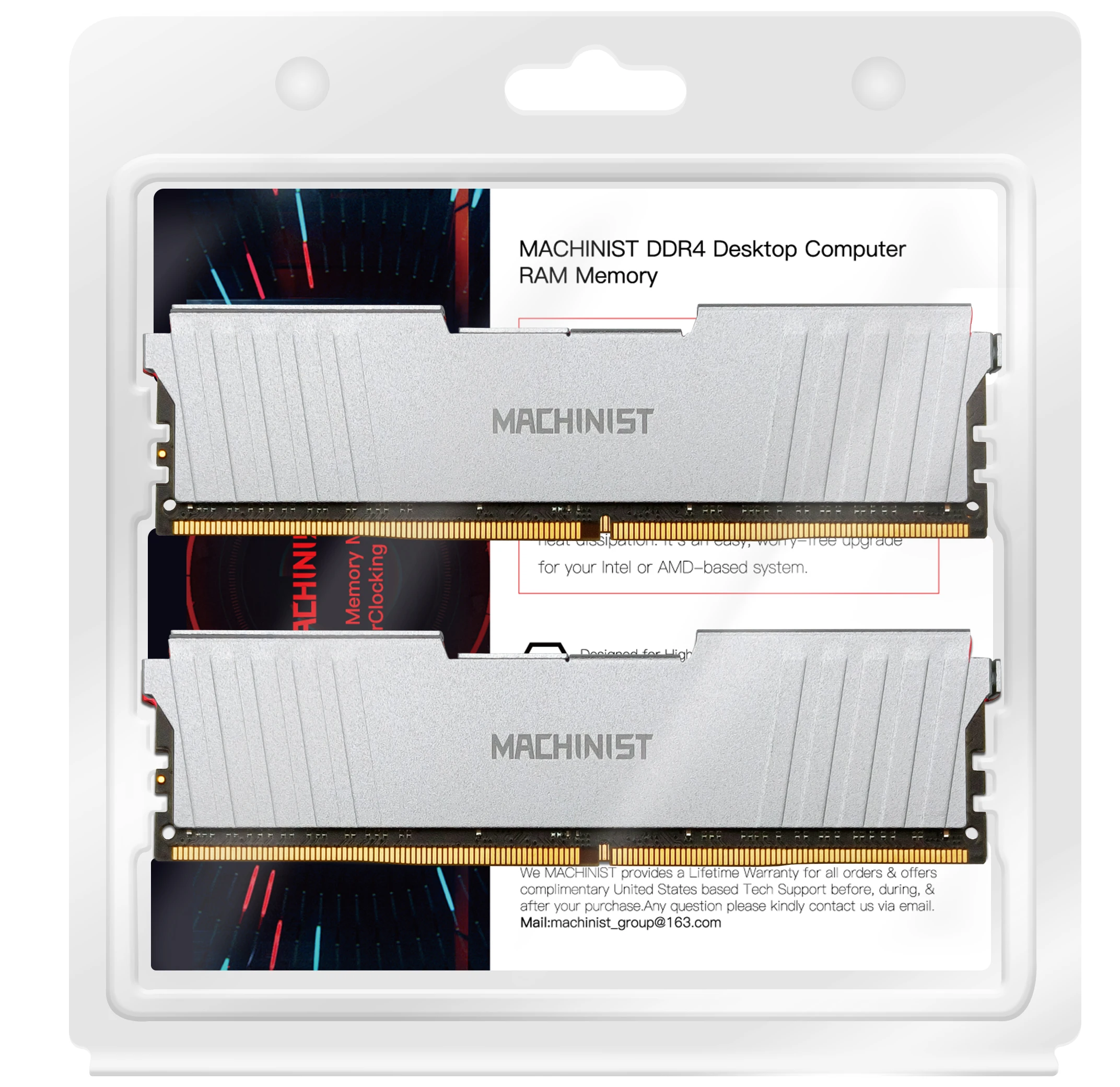 MACHINIST DDR4 RAM 8GB 16GB 2133HMz 2666HMz 3200mhz Desktop Memory with Heat Sink DDR4 RAM PC DIMM for all motherboards image 6