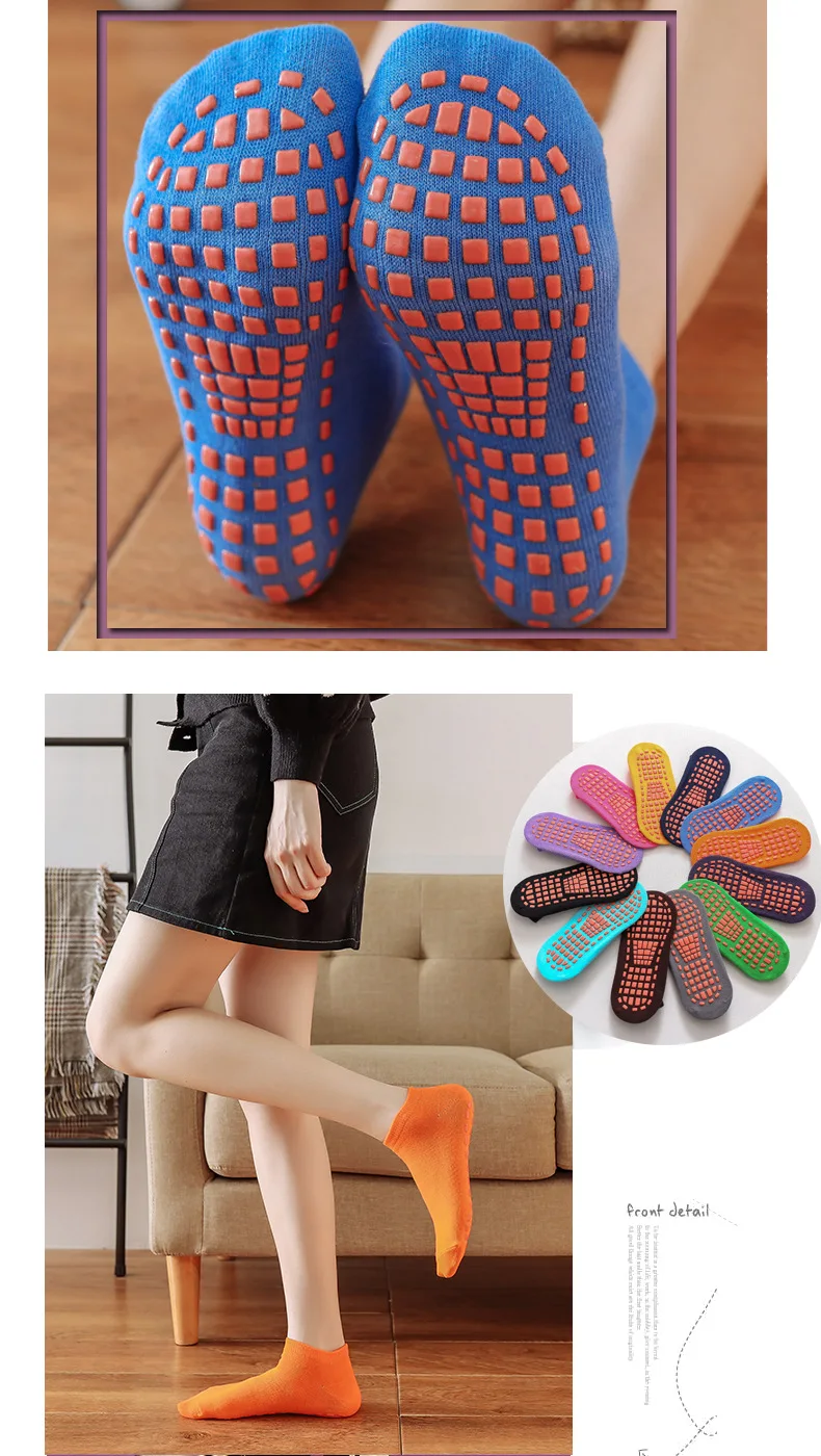 Anti-Rutsch-Socken für Kinder und Erwachsene, Eltern-Kind-Trampolinsocken, Baumwollsocken, elastische Sportsocken für Jungen und Mädchen, Kindersocken für draußen – Detail 5