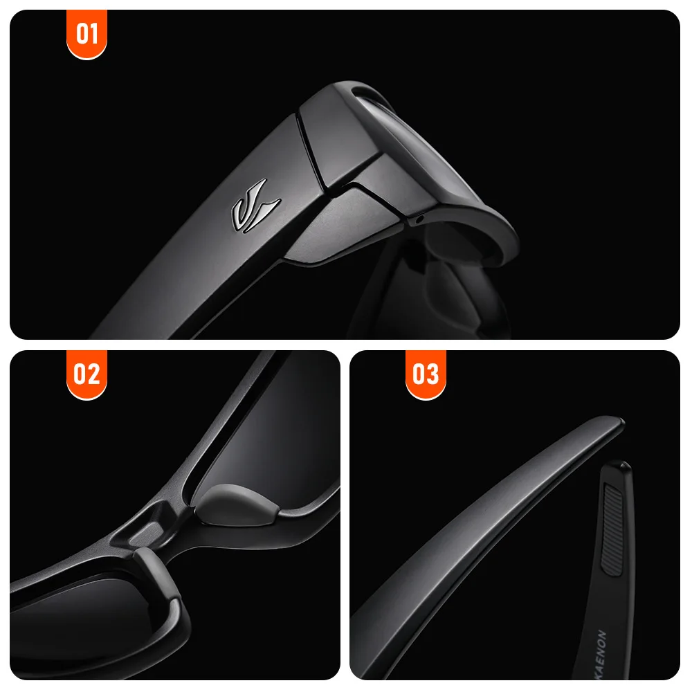 남성과 여성을 위한 Kaenon 편광 스포츠 선글라스 운전 낚시 사이클링 및 러닝에 이상적 UV 보호 안경(박스 포함)