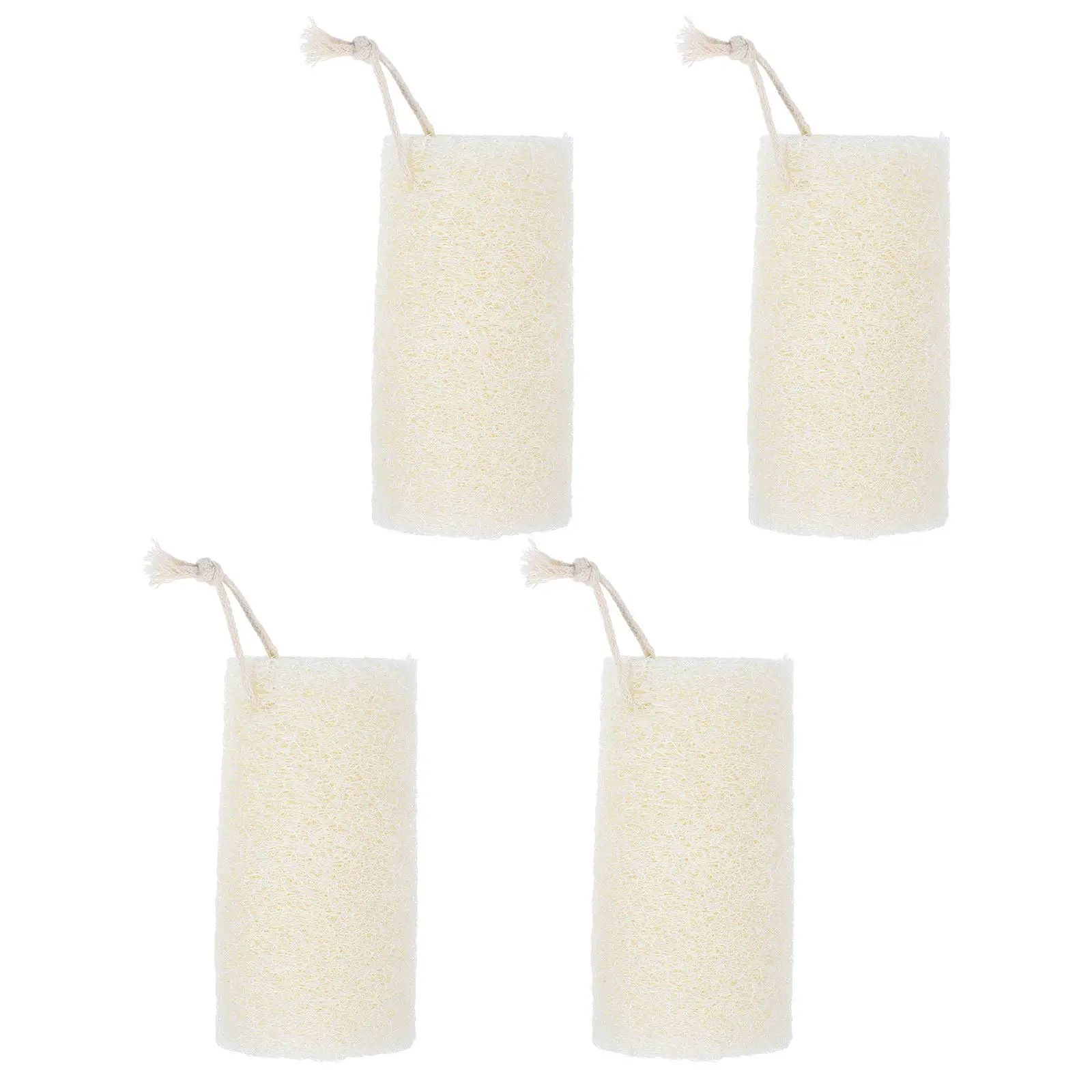 

Набор из 4 мочалок-люф для душа и ванны, отшелушивающих, для мытья тела