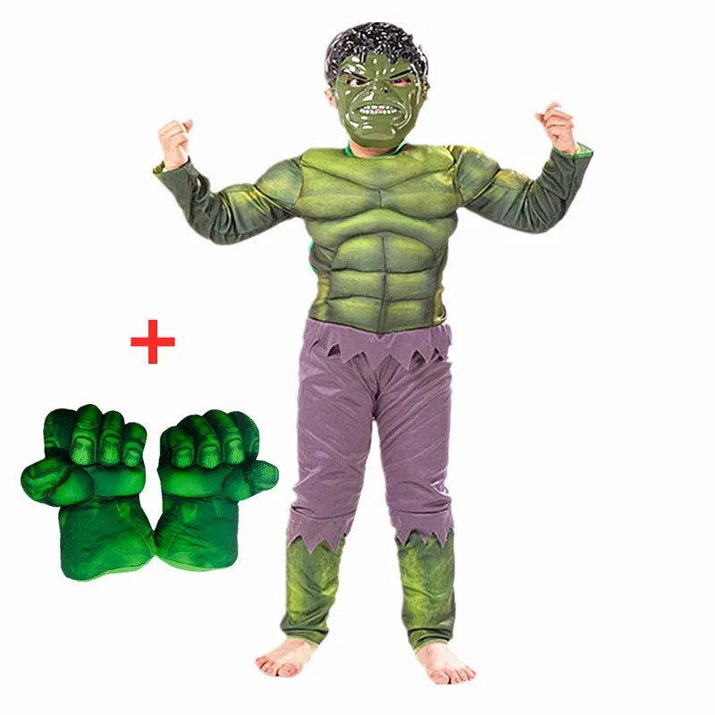 Disfraz de máscara de superhéroe para niños, guantes de espuma, disfraz muscular de personaje de película, Halloween, Carnaval, regalo de Juego