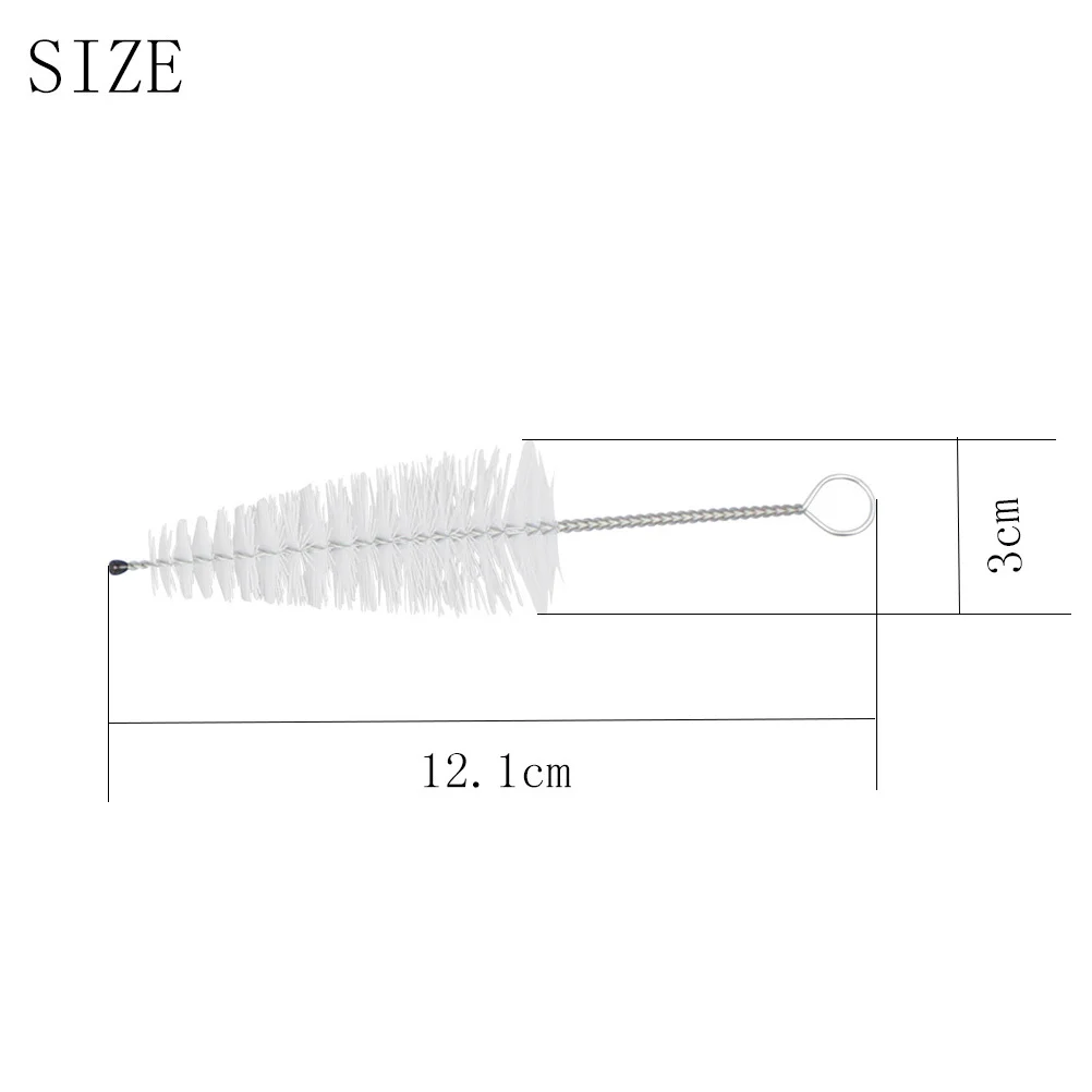 1 قطعة فرشاة تنظيف قطعة الفم الناي المدمجة لأداة الرياح شعيرات ناعمة متينة أداة تنظيف البوق الترومبون