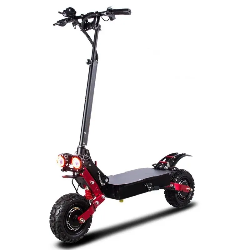 

EU New Adult Electric Scooter 2*1800W Dual Motor Off Road Foldable Mobility E Scooter Detachable Electric Max Speed 60-65Km/h