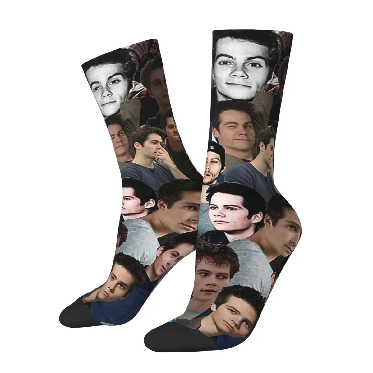 Dylan O'brien Collage Socks Harajuku High Quality Stockings All Season Long Socks Accessories for Man's Woman's Gifts