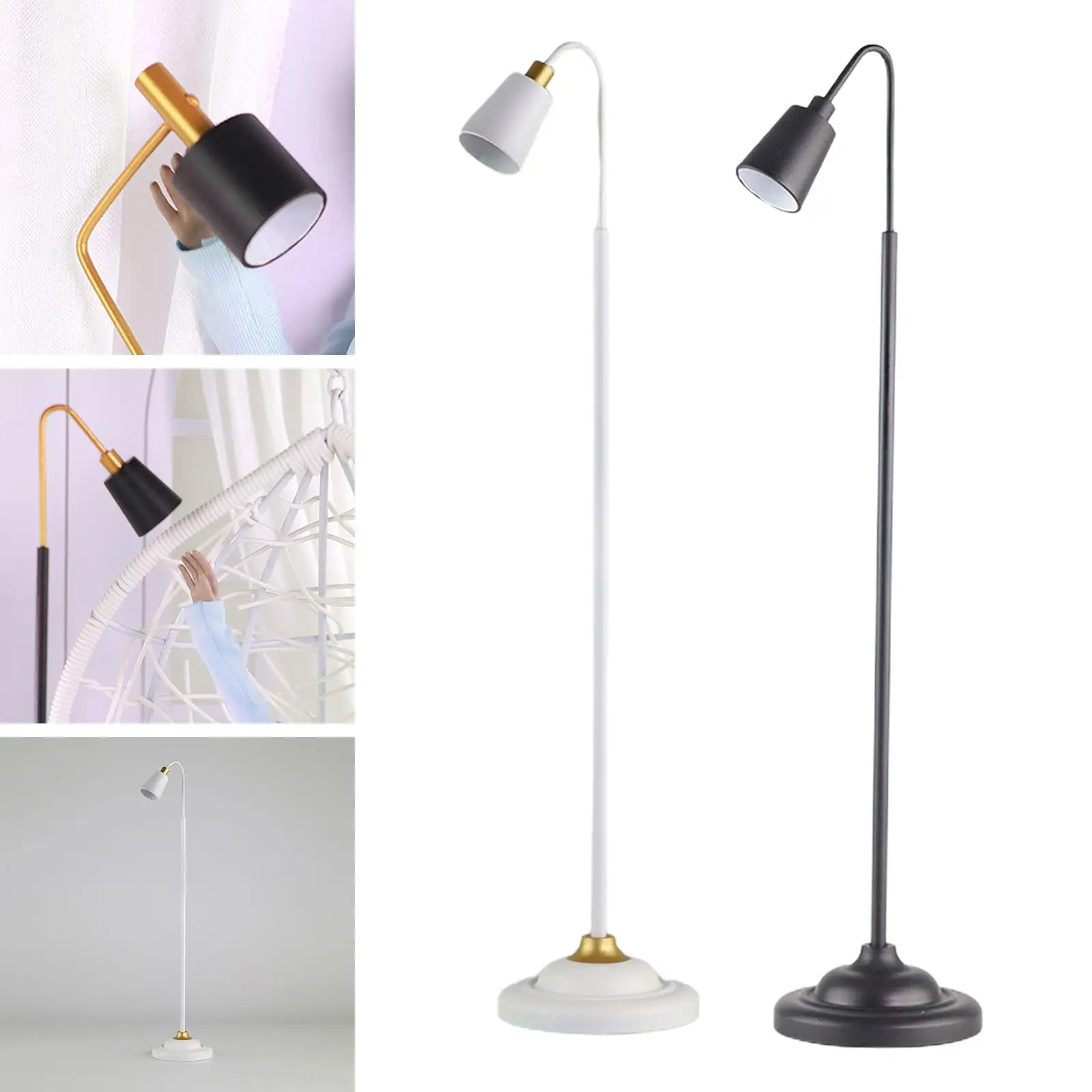 

1/6 Simulation Dollhouse Floor Lamp, Life Scene Micro Landscape,Living Room Model Furniture Decoration