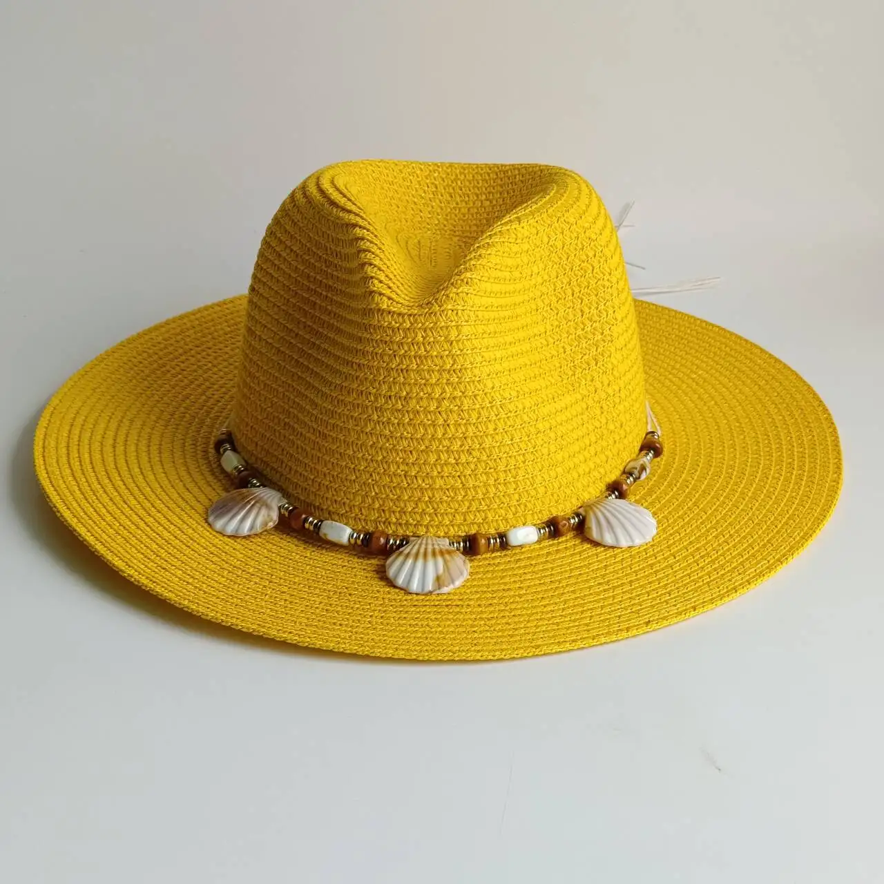 summer straw hat Bohemian Shell Accessories men and women straw hat sun hat candy straw hat summer hat  chapeau