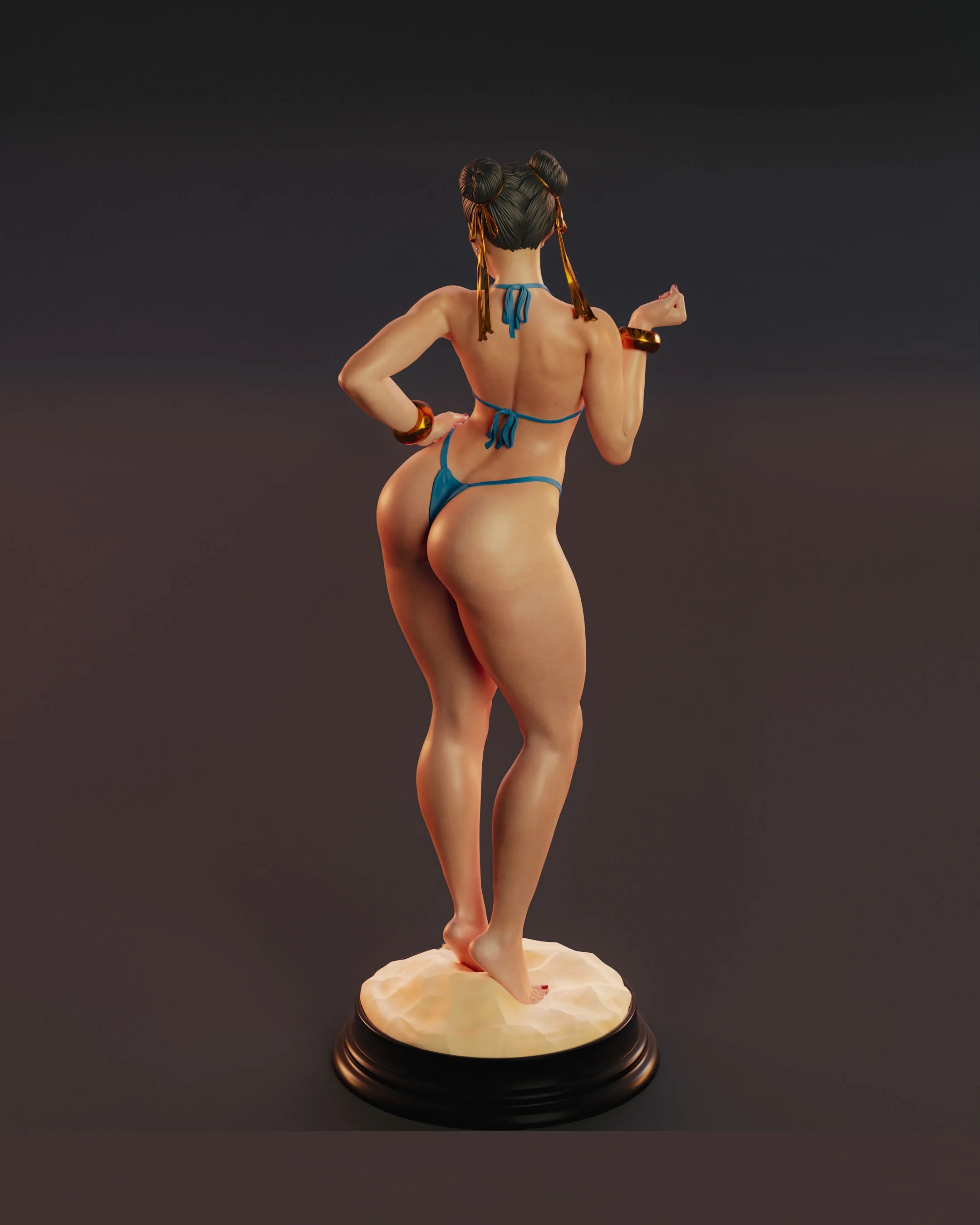 H-FANSHU H204 GK Model CHUN-LI chunli Figure Garate Kits  Unpainted  Just Model Sell-assemble 3D Printing Products