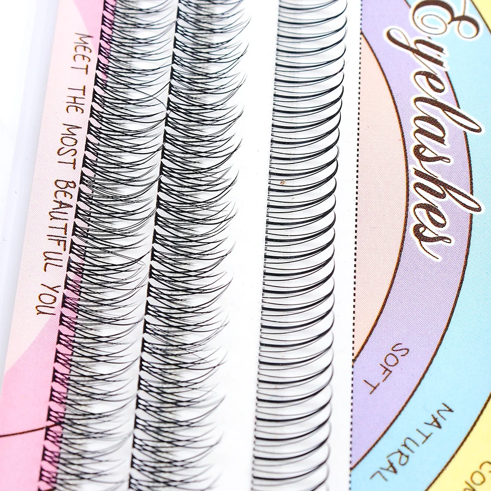 New A/M Shape Professional Makeup Individual Lashes Cluster Spikes lash Wispy Premade Russian Natural Fluffy False Eyelashes Hot