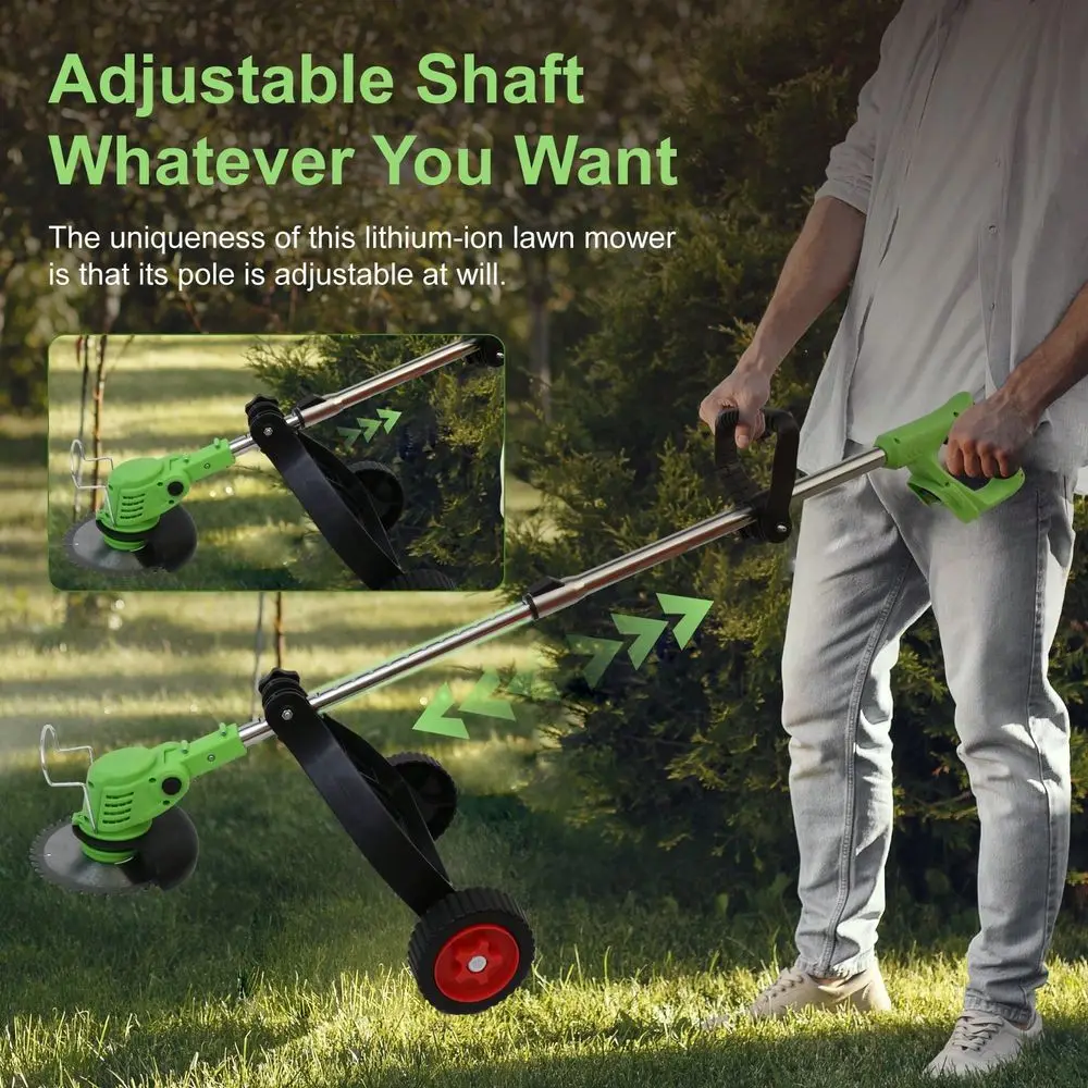 

Weeds Eater Electric Brush Cutter Lawn Edger Grass String Trimmer Kits 24V Cordless Strimmer Grass Trimmer Electric Garden Edge