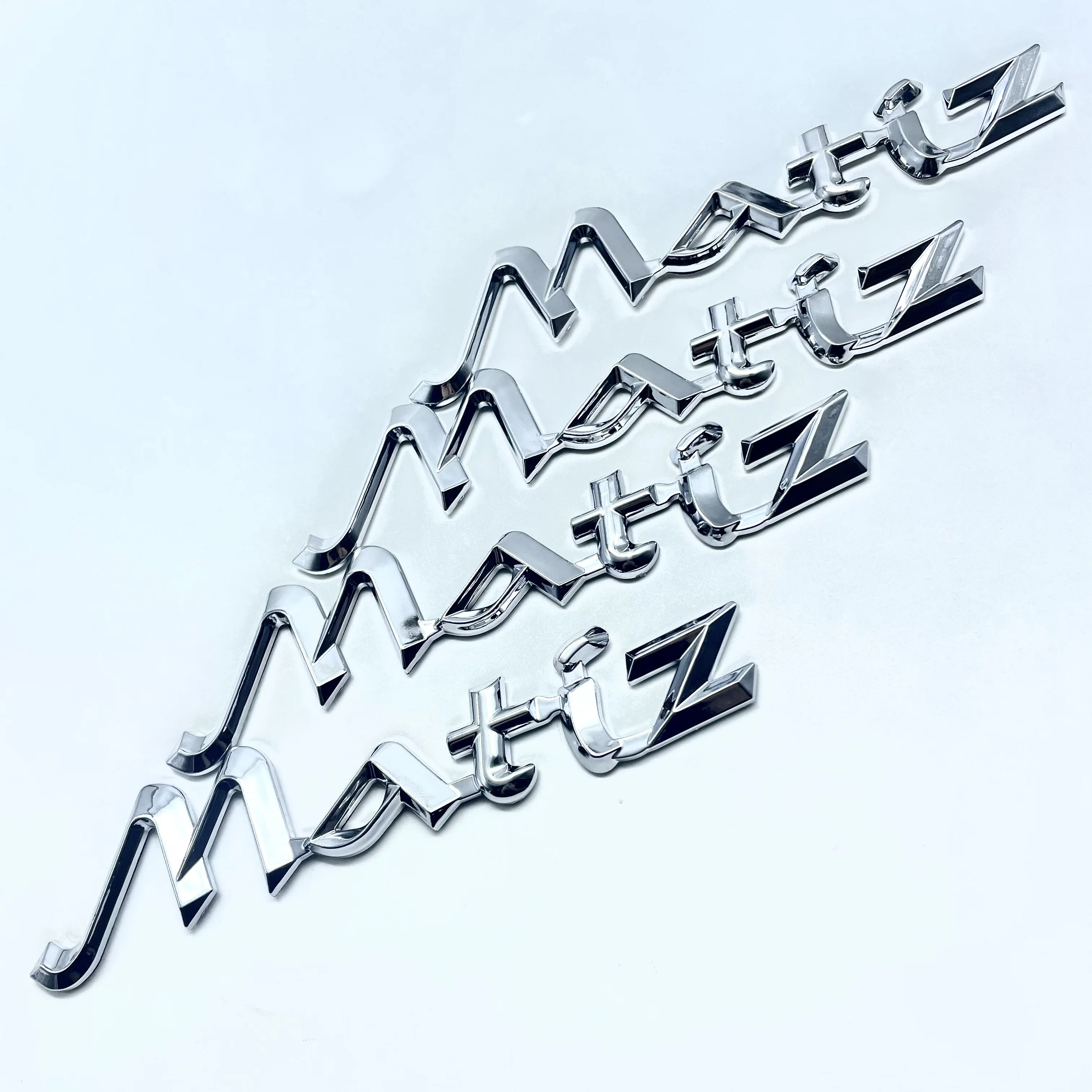 Matiz logo three-dimensional letter car sticker body three-dimensional artistic font sticker car modification accessories