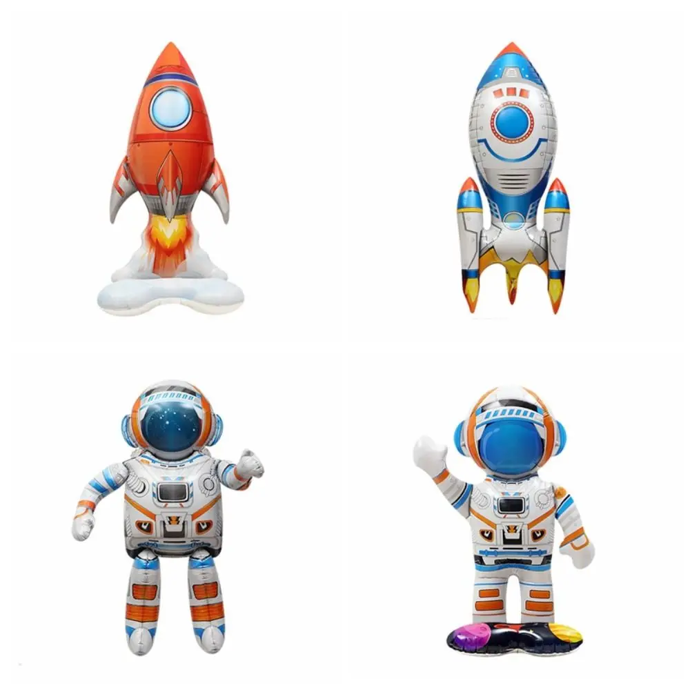 

Spaceman Rocket Astronaut Balloon Inflatable Standing Space Rocket Balloon Giant Foil Rocket Shape Balloon Birthday Party