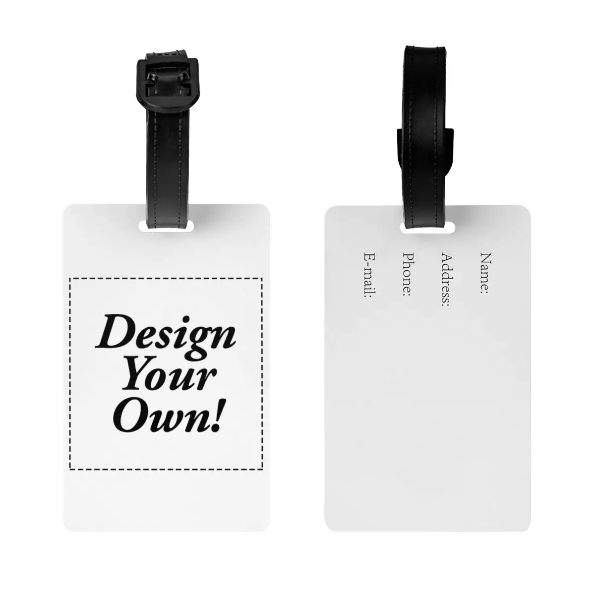 Custom Design Your Own Luggage Tags Custom Custom Logo Print Baggage Tags Privacy Cover Name ID Card