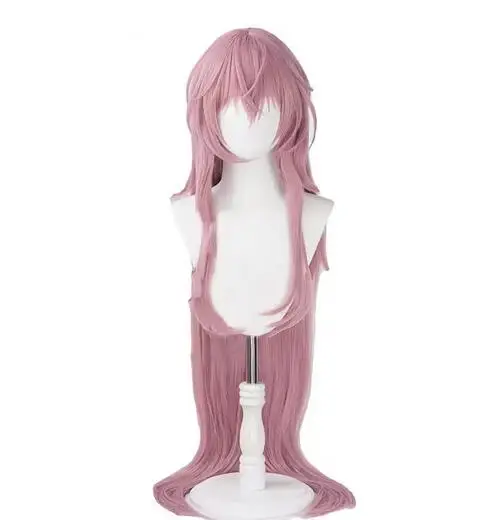 wig Synthetic Hair Witchh Gothic Halloween Cosplay Wig Long Pink Color Megurine Luka x Rascal Heat Resistant Wig