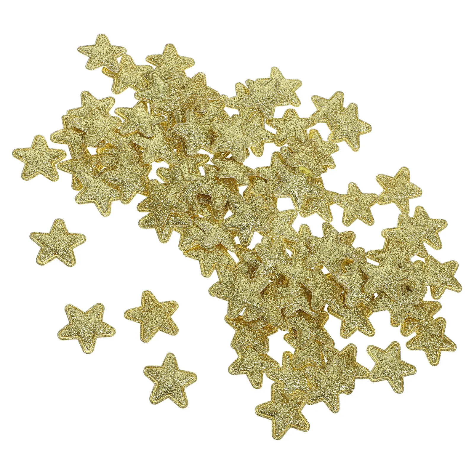 100 szt. Naszywek z tkaniny w kształcie gwiazdy, ozdobne aplikacje, naklejki do samodzielnego naprawiania, do dżinsów, koszul, toreb, czapek, rękodzieła, akcesoriów odzieżowych