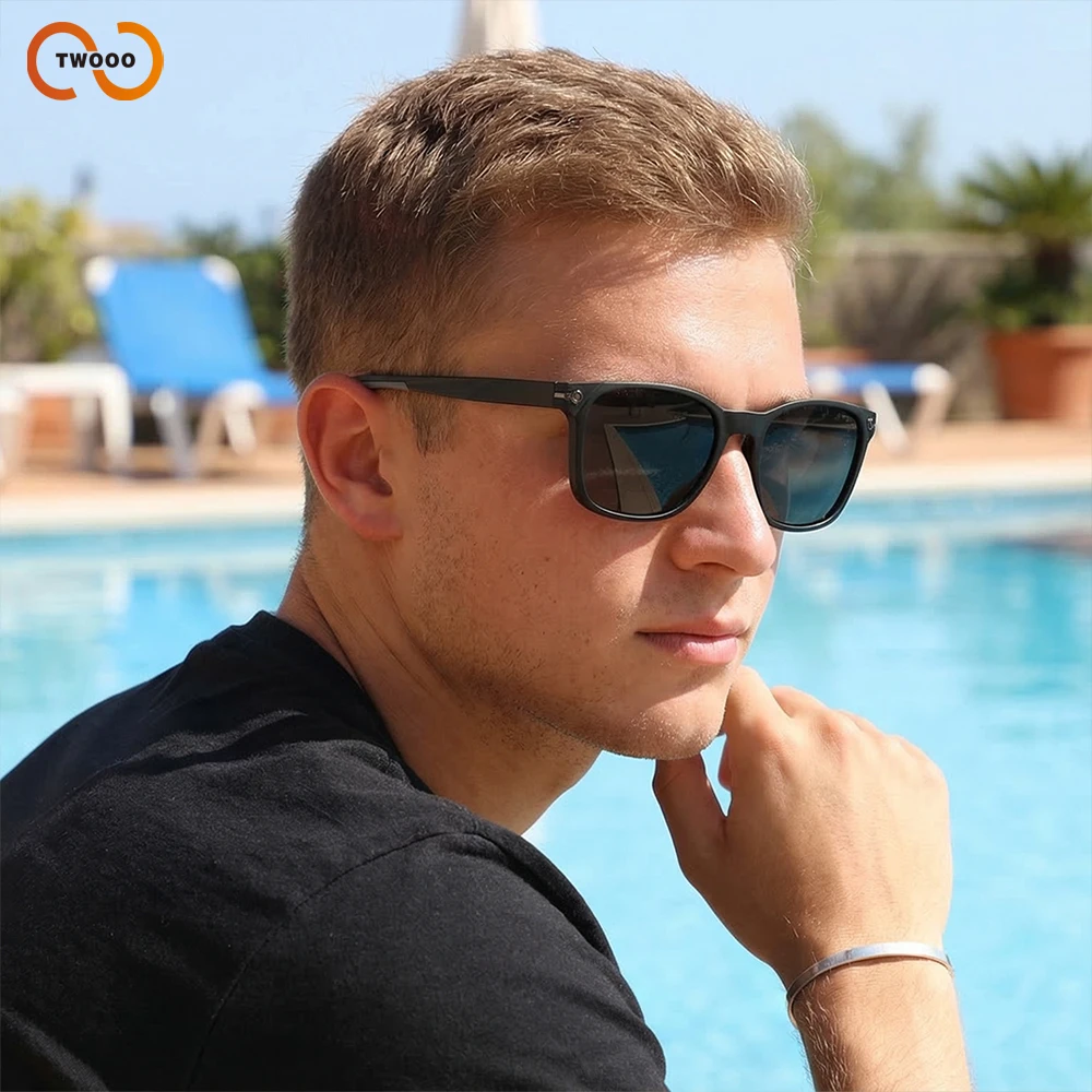 Klassische Polarisierte Sonnenbrille für Männer und Frauen Angeln Sport Sonnenbrille Quadratisch Leichtgewichtig Verspiegelte Gläser Outdoor-Brillen