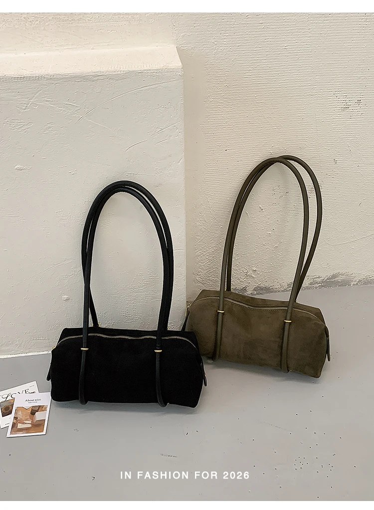 Bolso de Hombro Retro Estilo Francés para Mujer, Nuevo Modelo 2026, Ligero, de Lujo, Pequeño, de Alta Gama, Tipo Bowling