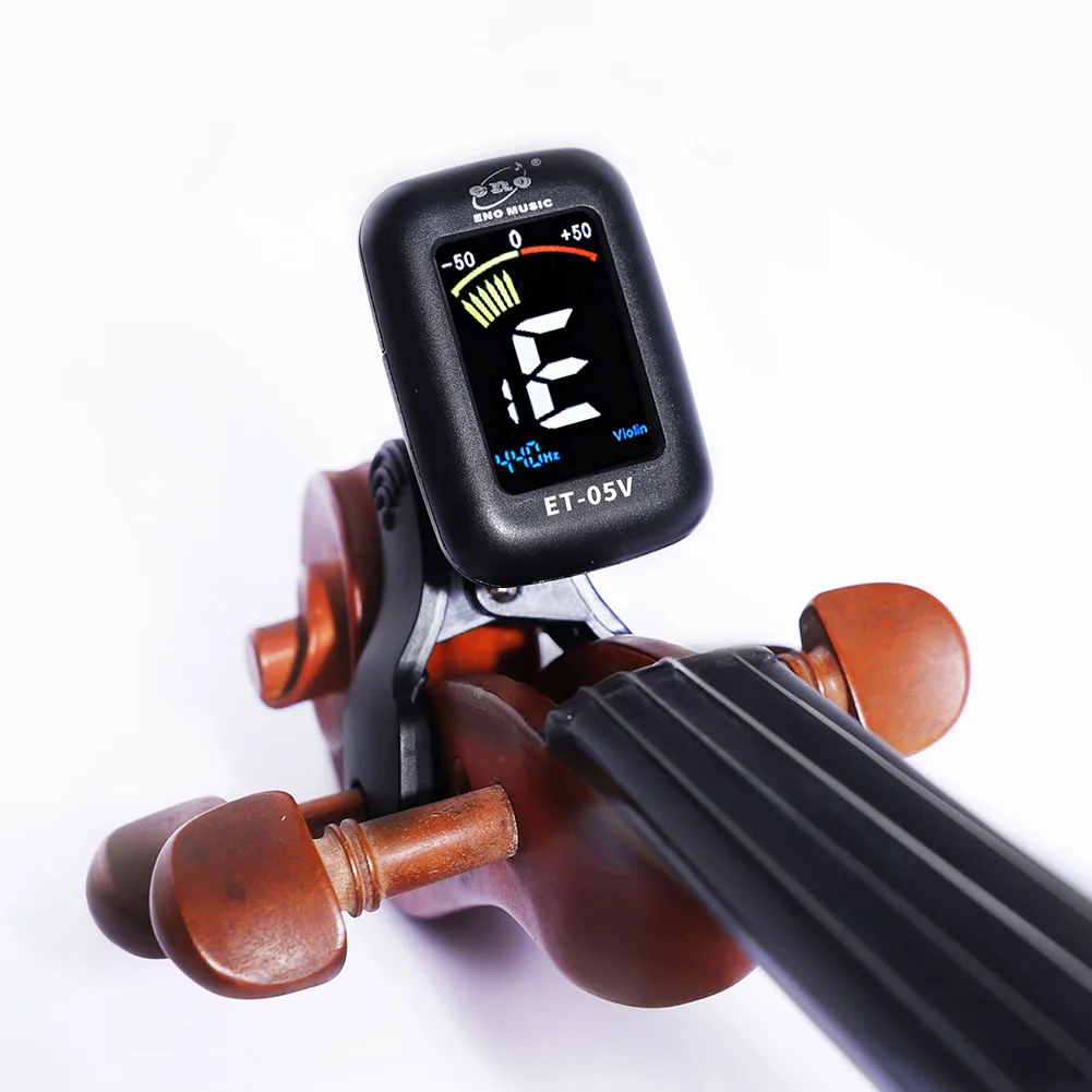 ENO ET05V Violin Tuner Mini Electronic Tuner for Violin Viola Cello Clip-on Tuner Portable Digital Violin Parts