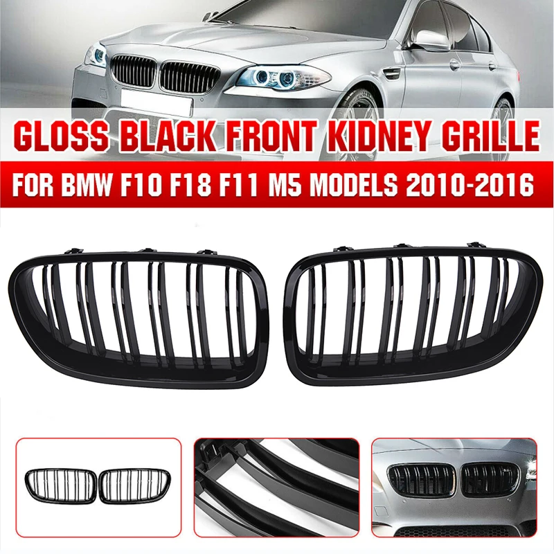 

Rhyming Fit For BMW 5 Series F10 F11 F18 520i 523i 525i 530i 2010-2017 Car Front Bumper Kidney Grille Racing Grill Diamond Shape