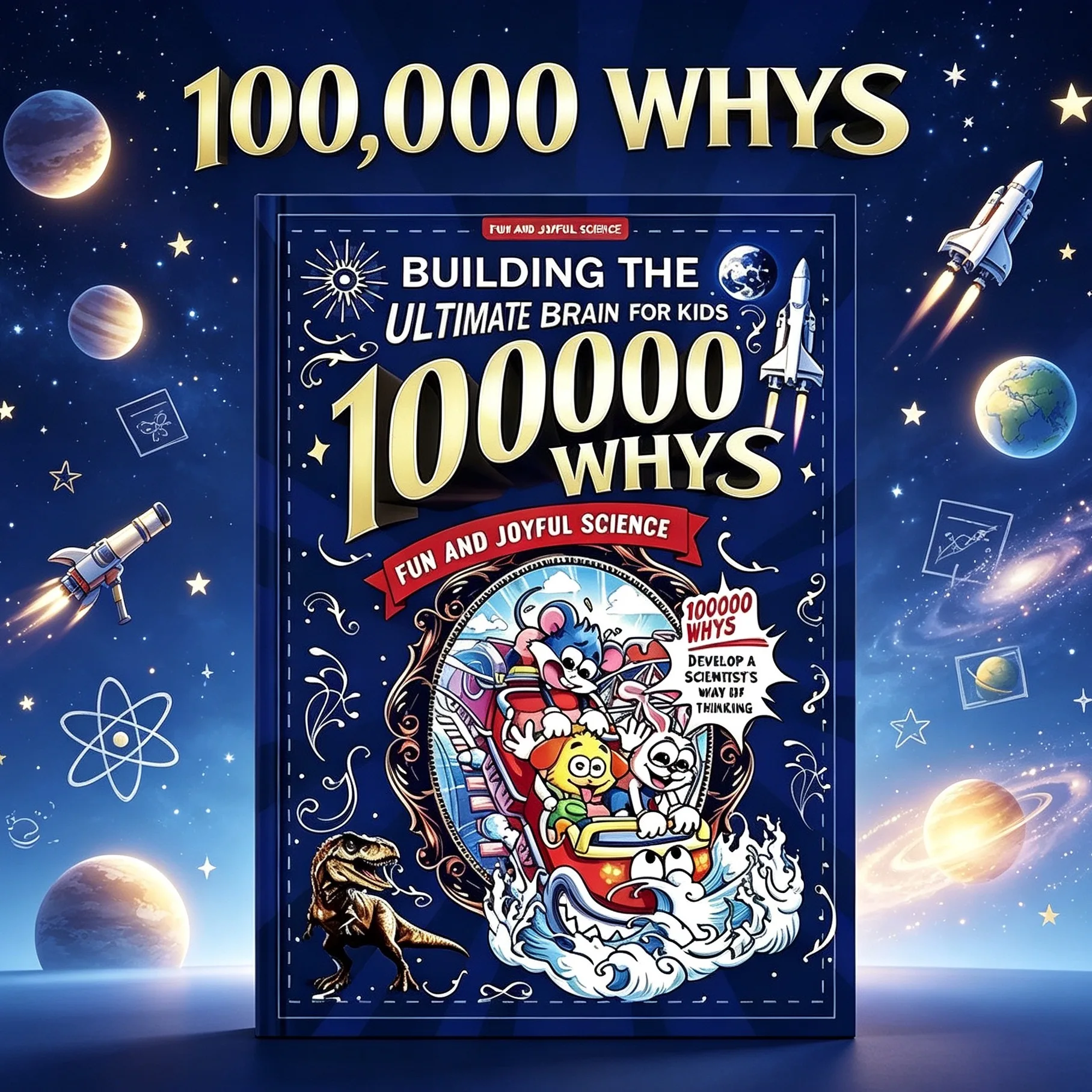 Building the Ultimate Brain: 100, 000 Whys – A Fun and Joyful Science Book Filled-Friendly Reference That Helps Kids Explore Na