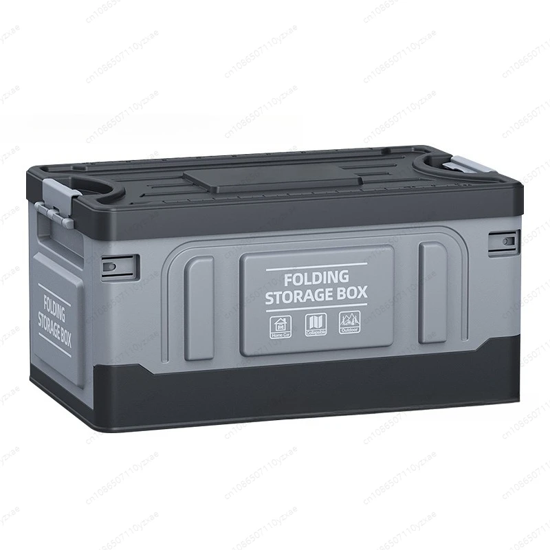 Foldable Car Trunk Organizer Box, Large Capacity Storage with Dividers, Collapsible to Save Space When Empty, Durable Material