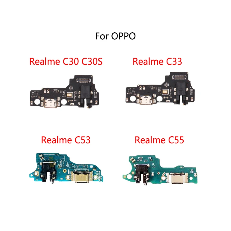 

USB Charge Dock Port Socket Jack Plug Connector Flex Cable For OPPO Realme C30 C30S C33 C53 C55 Charging Board Module