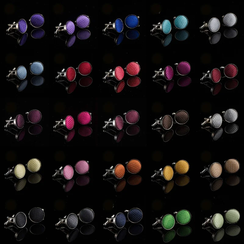 Button Shirts Cuff Links Knot Plaid Mens Jewelry Cufflinks school Chic Clothing Accessories Women Cute MW91