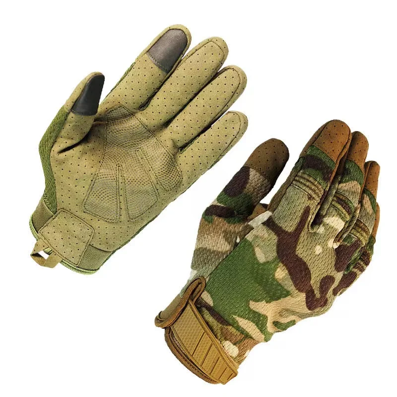 Touch Screen Tactical Gloves Military Army Combat Full Finger Multicam Camouflage Outdoor Cycling Shooting Paintball Men Gloves