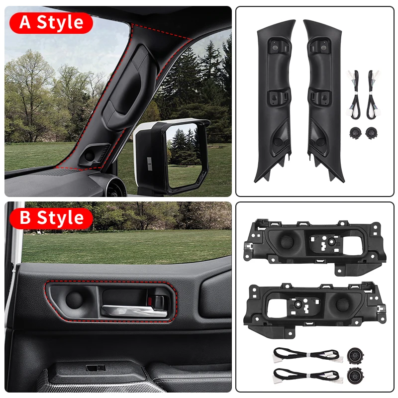 For Toyota Land Cruiser Prado LC250 250 2024 2025 A Pillar Rear Door Tweeter Speaker Replacement High Clear Sound System Parts