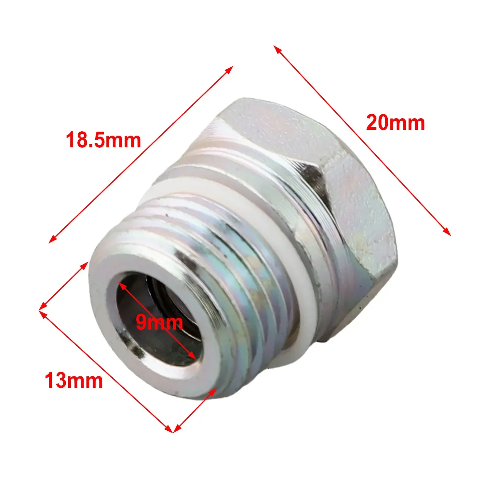 1Pcs Car Pump Union-Nut F33C-3F656-BA For Ford For Fiesta 1989-2008  Direction Oil-Pipe Fitting For Fusion 2001-2012 For MK4/MK5