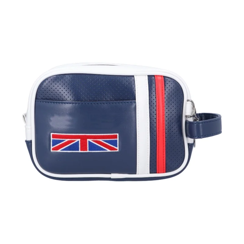 

Golf Sports Accessory Storage Pouch PU Leather Breathable Hand Bag Case Royalblue