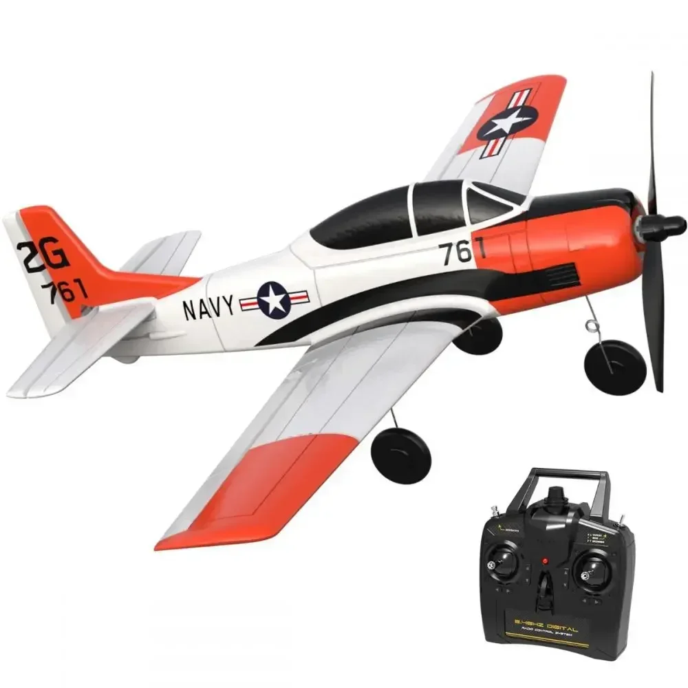 T28 Aircraft Trojan 4ch Rc Airplane Rtf With Xpilot Stabilizer One-Key Aerobatic Fixed-Wing Outdoor Rc Toys For Children Gift