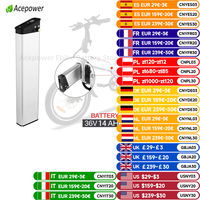 ANCHEER AM1908 36V 10Ah 14Ah Folding Electric Bicycle Battery ADO A16 Lankeleisi a6 DCH-014 36V 7.5Ah 9AH 10.5Ah EBike Battery